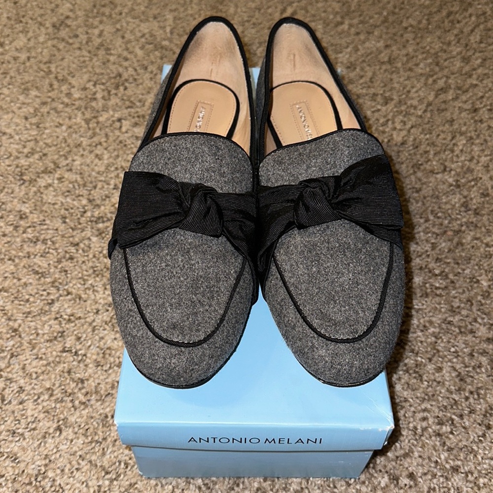 Grey loafers